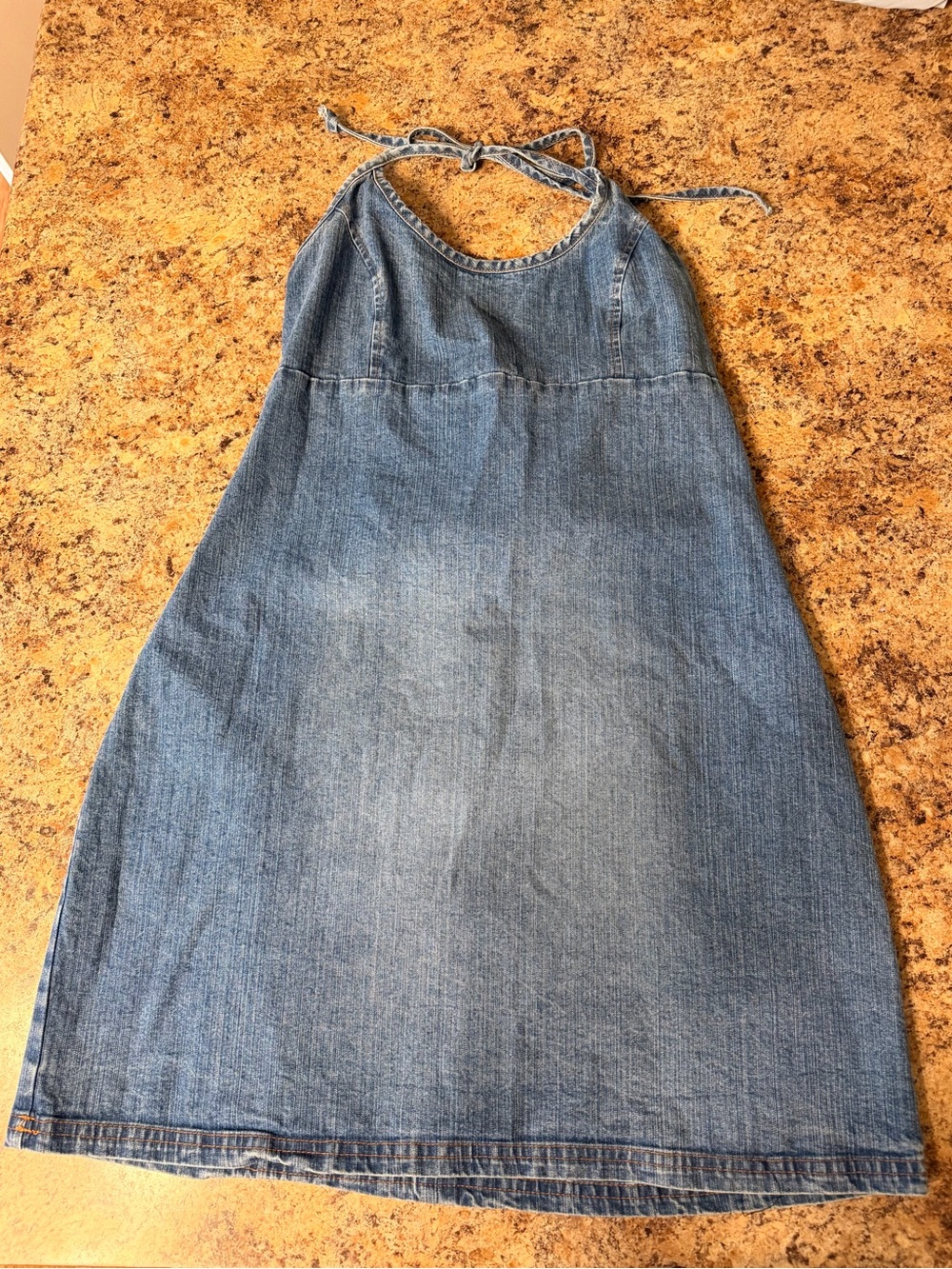 ✨ Vintage Y2K Maurices Denim Halter Dress- Adorable! ✨